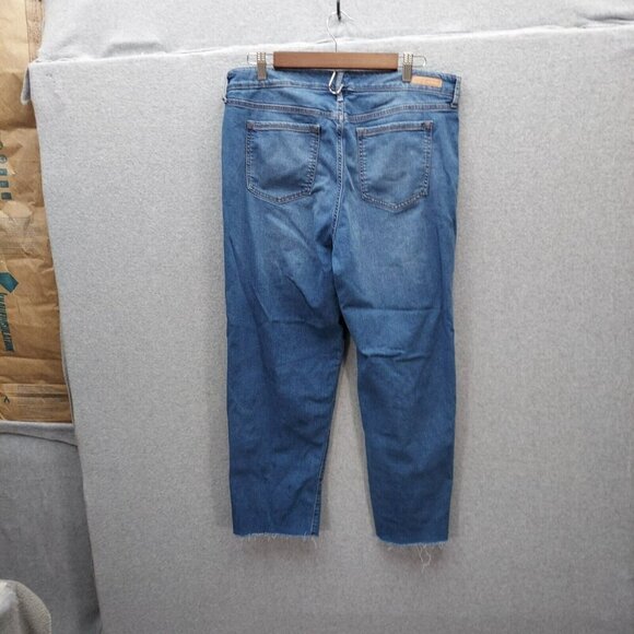 Social Standard Jeans 14 Slim Straight Blue Medium Wash High-Rise Stretch Womens - Picture 3 of 7